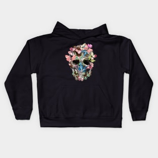 Sage Tribe Skull With Butterflies Kids Hoodie